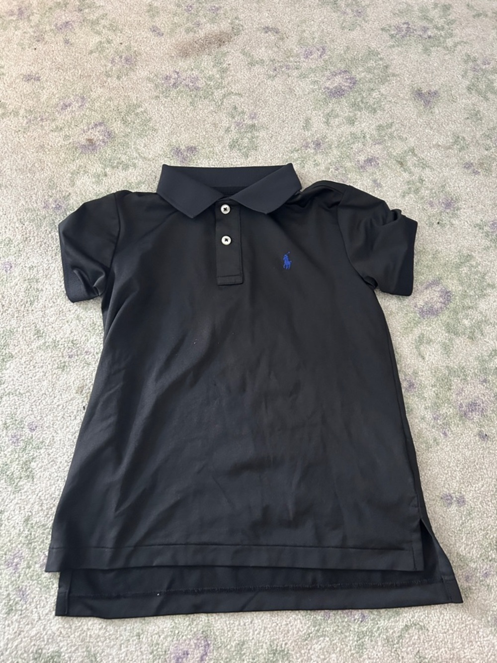 Ralph Lauren Black Polo with Blue Pony Kids size 5